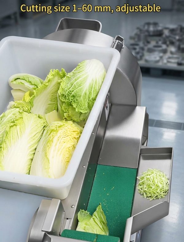 Commercial Vegetable Cutting Machine (1–60 mm Adjustable Cutting Size)