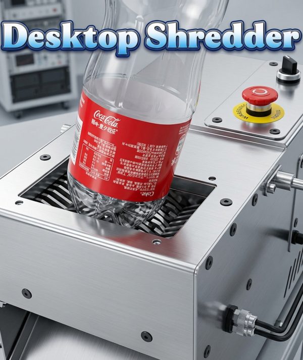 Compact Commercial Plastic & Bottle Shredder Machine