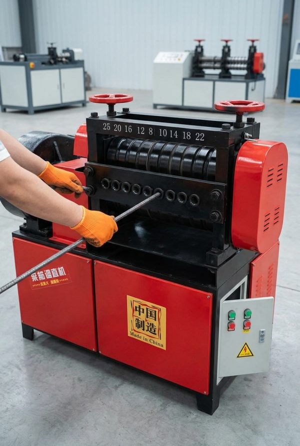Heavy Duty Steel Wire & Rebar Straightening Cutting Machine