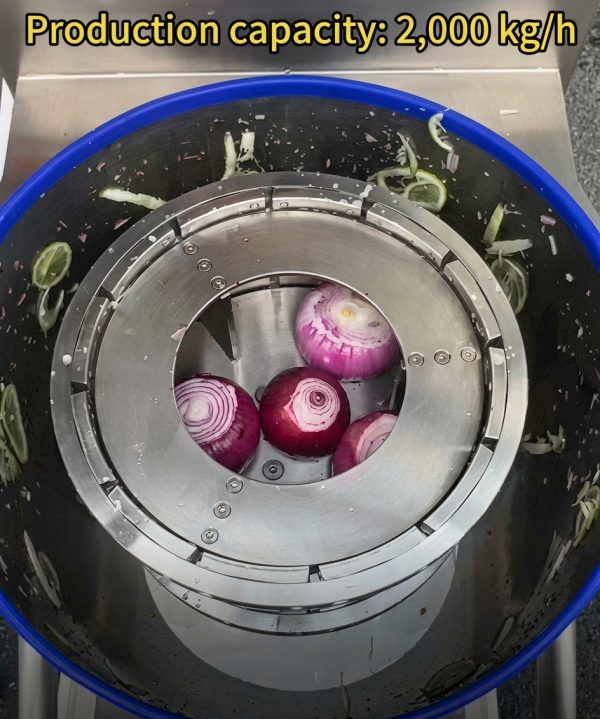 High-Capacity Commercial Vegetable Slicing & Shredding Machine (2,000 kg/h)