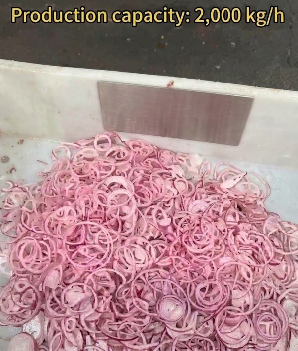 High-Capacity Commercial Vegetable Slicing & Shredding Machine (2,000 kg/h)