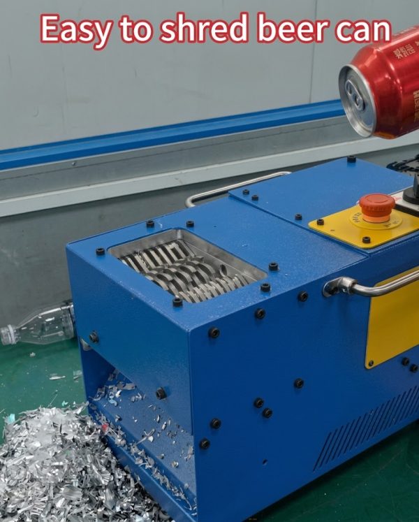 Industrial Heavy Duty Metal Can & Bottle Shredding Machine