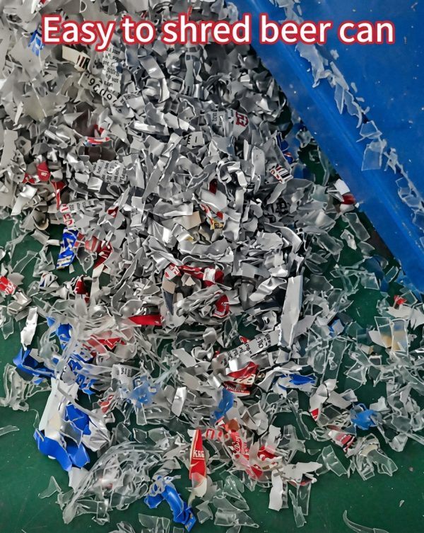 Industrial Heavy Duty Metal Can & Bottle Shredding Machine