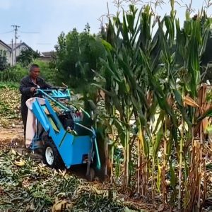 Scale Corn Harvester & Stalk Chopper Machine