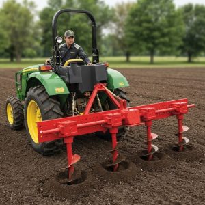 Tractor-Mounted Multi-Row Earth Auger & Post Hole Digger