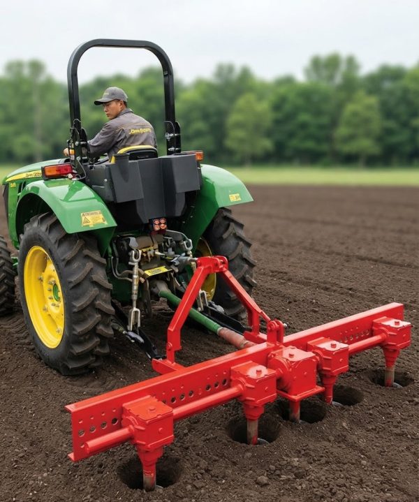 Tractor-Mounted Multi-Row Earth Auger & Post Hole Digger